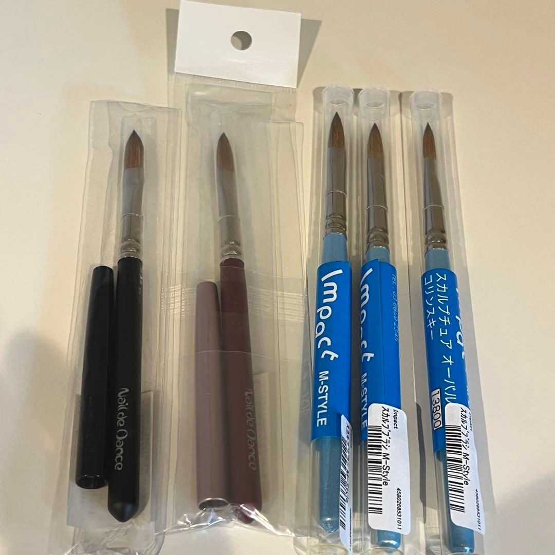 レア！コリンスキー　Impact M-STYLE ネイルデダンス　flat 5本