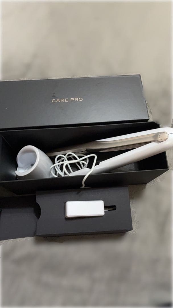〈説明書なし〉CARE PRO ヘアアイロン ホワイト
