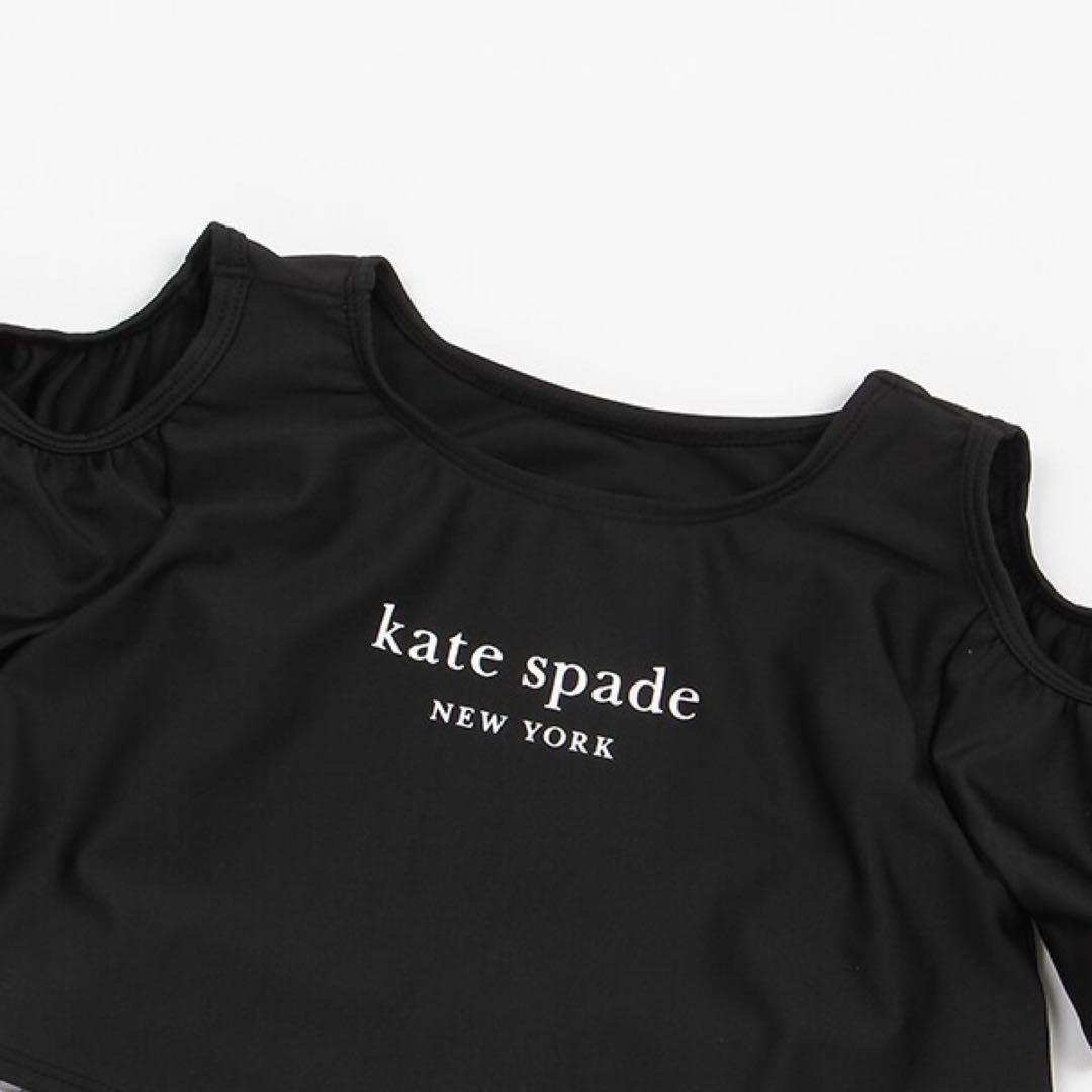 新品katespadeケイトスペードギンガムスイムウェアS110-120cm水着