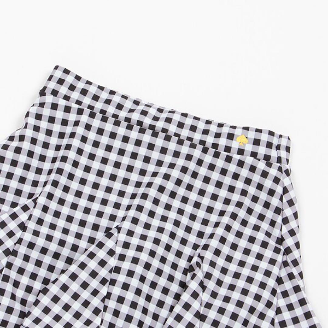 新品katespadeケイトスペードギンガムスイムウェアS110-120cm水着