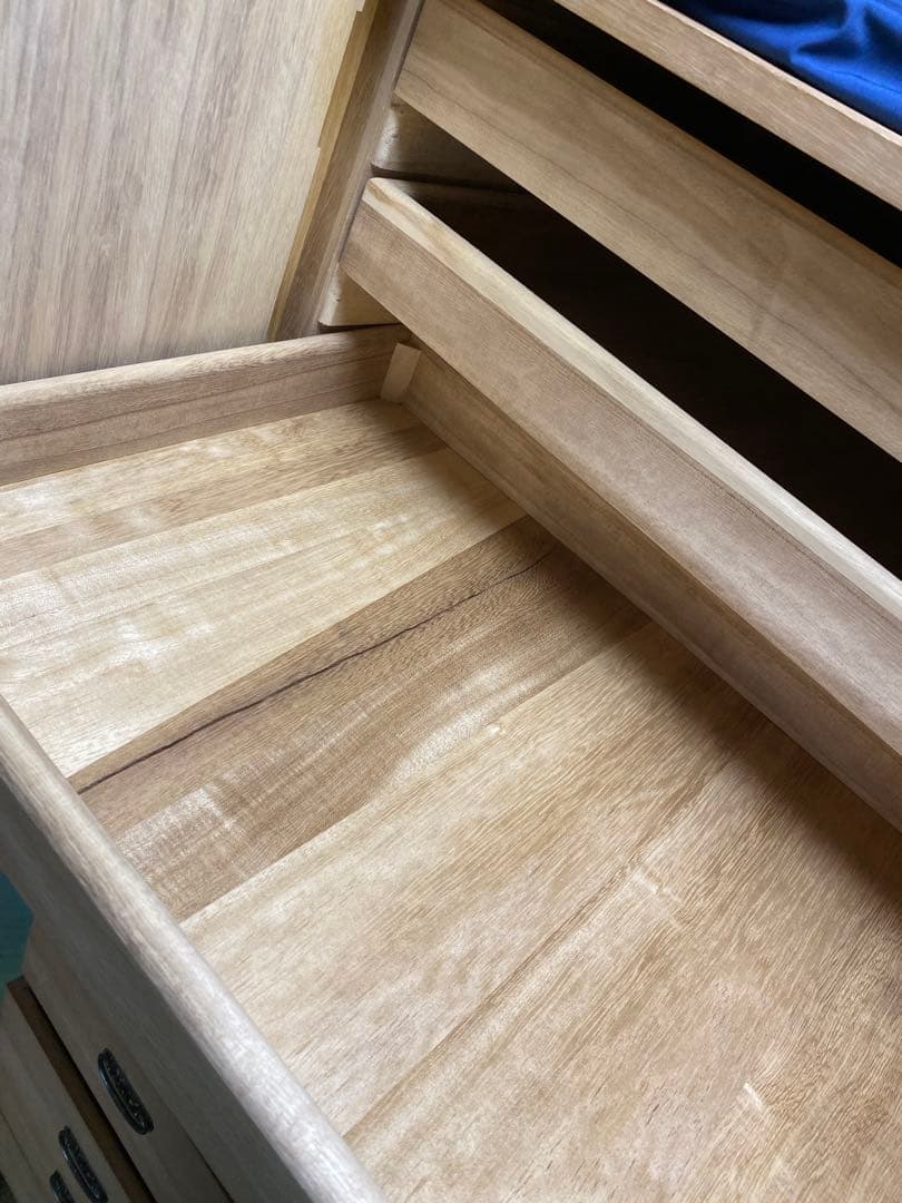 桐ダンス　桐箪笥　昭和　カバー付き　桐タンス