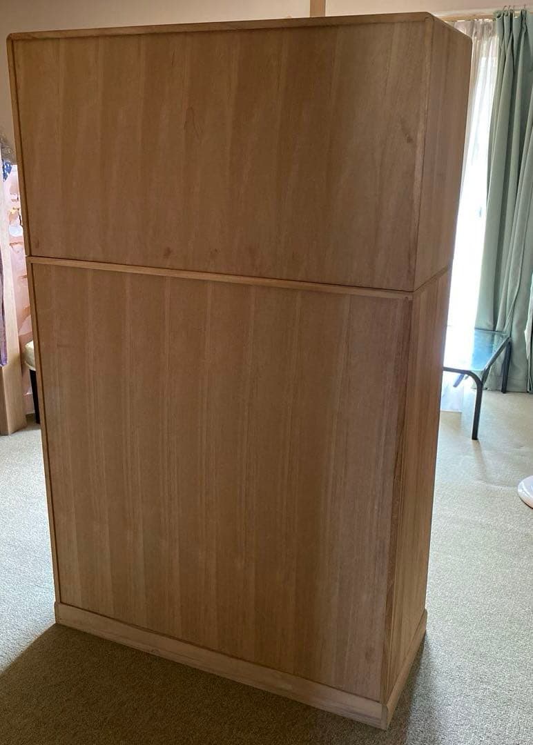 桐ダンス　桐箪笥　昭和　カバー付き　桐タンス