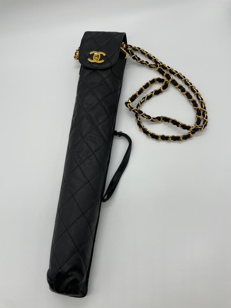 Chanel 折りたたみ傘 黒 晴雨兼用