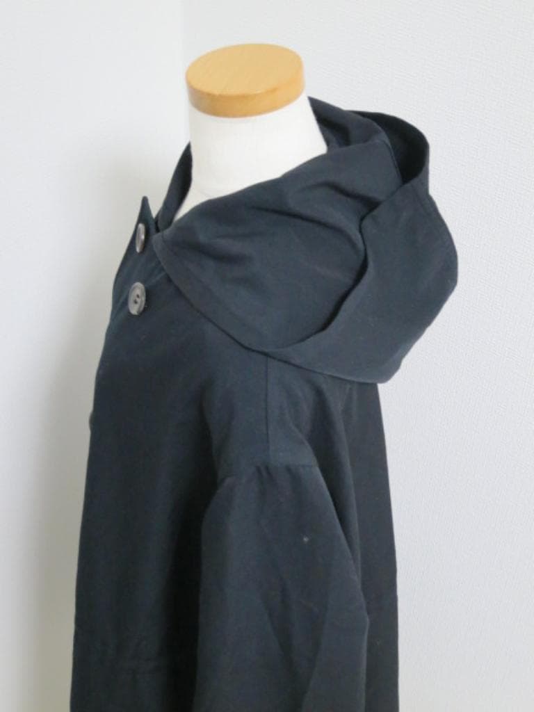 アンプルメアブル ヨージヤマモト 三陽商会 フード付きロングコート 38