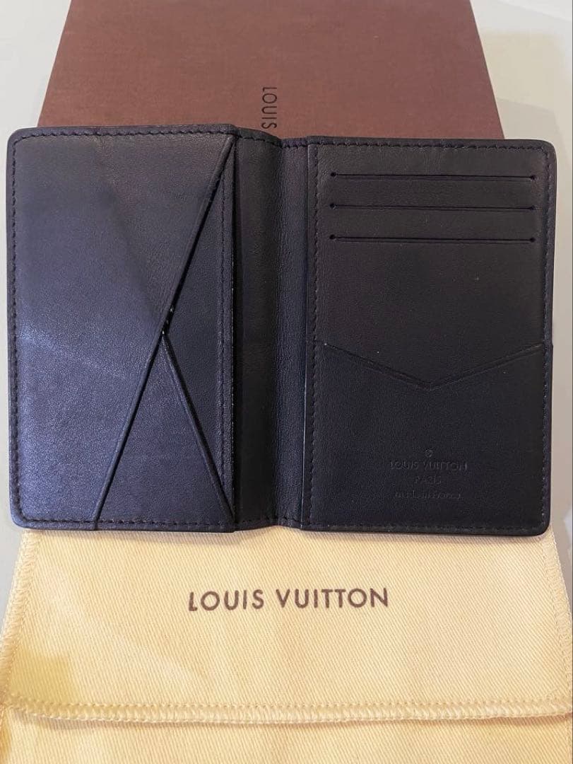【美品/LOUIS VUITTON ルイヴィトン 】モノグラム・レザー名刺入れ