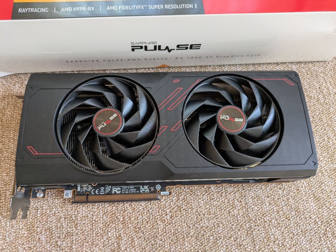 グラフィックボード・グラボ・ビデオカード Sapphire pulse Radeon RX 7800 XT 16GB