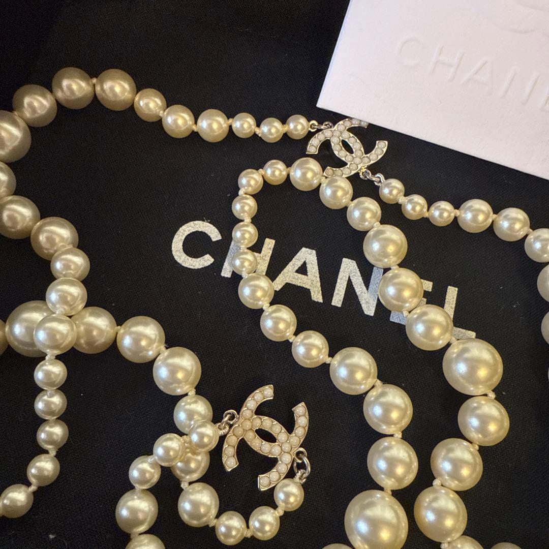 美品　シャネル　ロングネックレス