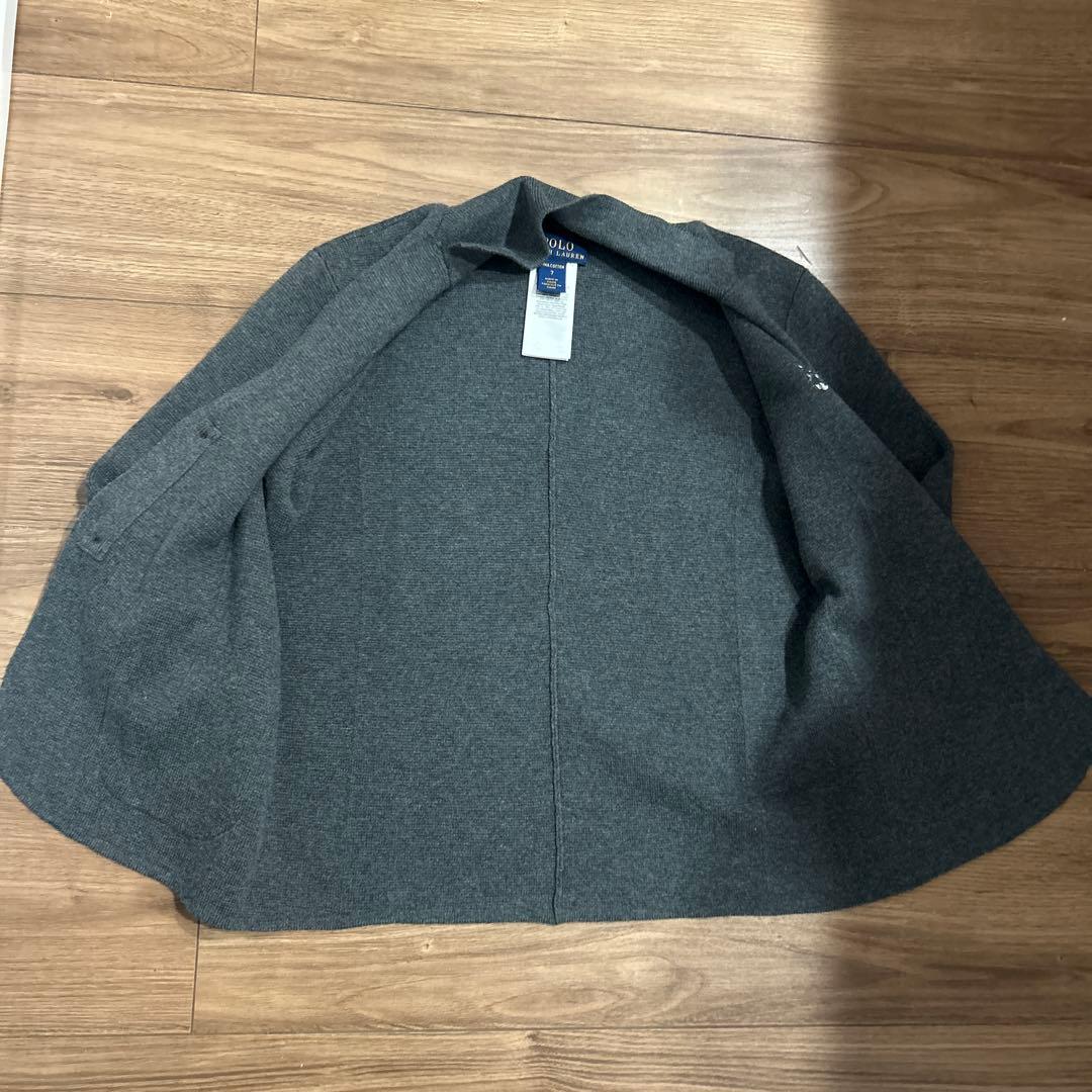 ラルフローレン スーツ　130 ニットジャケット　グレー