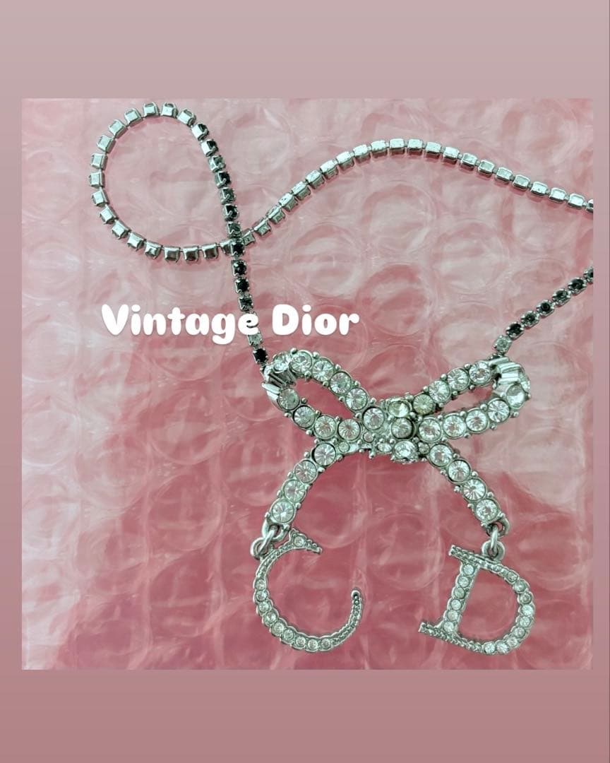 Christian Dior Vintage ♡ ribbon necklace