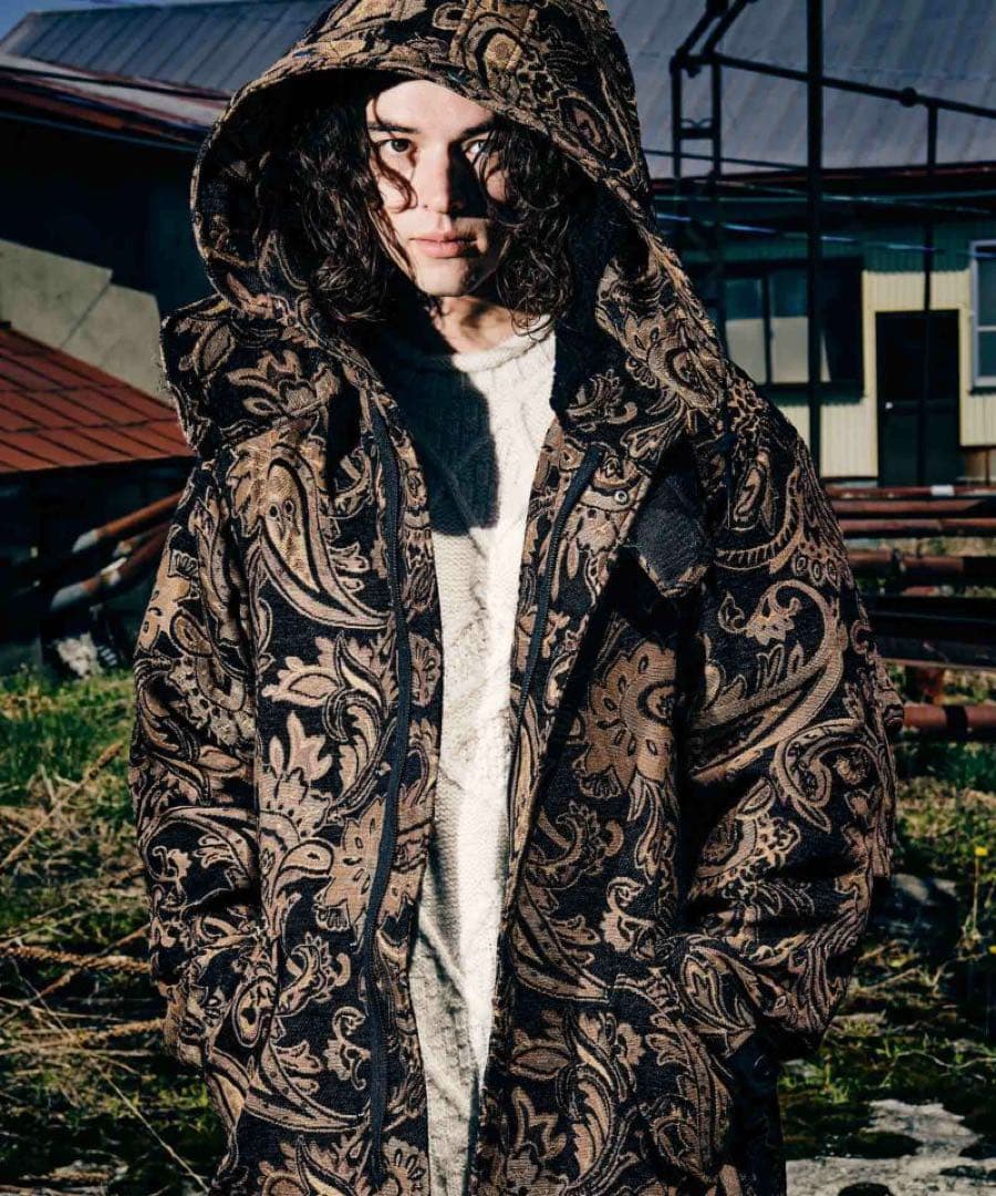 【新品：¥46,200】glamb グラム モッズコート 黒 M 春/秋/冬用