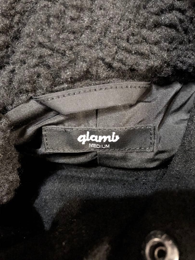 【新品：¥46,200】glamb グラム モッズコート 黒 M 春/秋/冬用