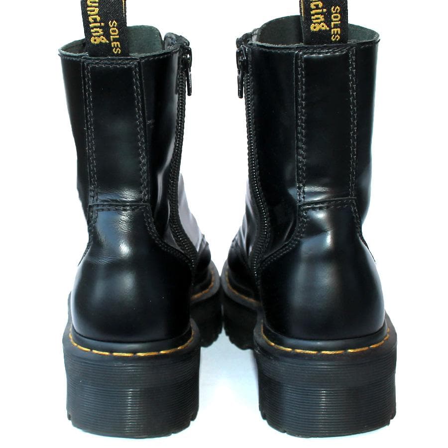 箱付き Dr. Martens JADON 8ホールブーツ サイドジップ 厚底