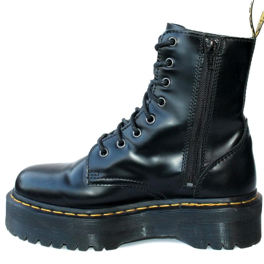 箱付き Dr. Martens JADON 8ホールブーツ サイドジップ 厚底
