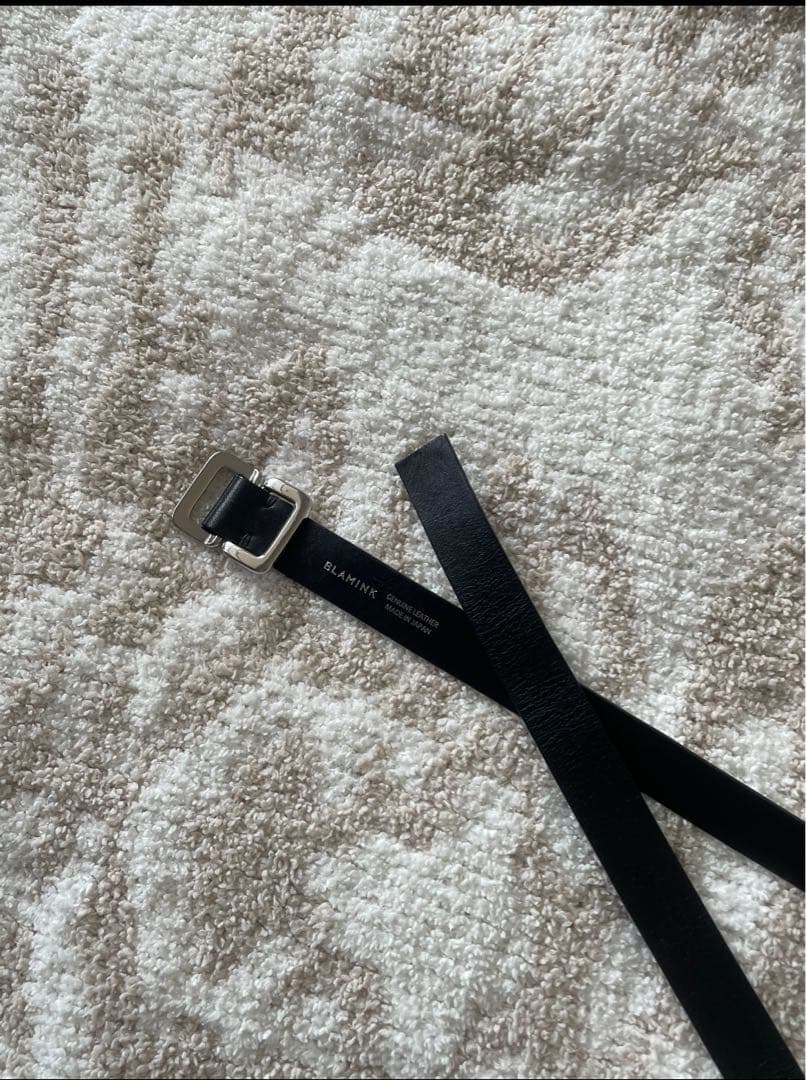 BLAMINK ブラミンク ナローベルト（BLACK）