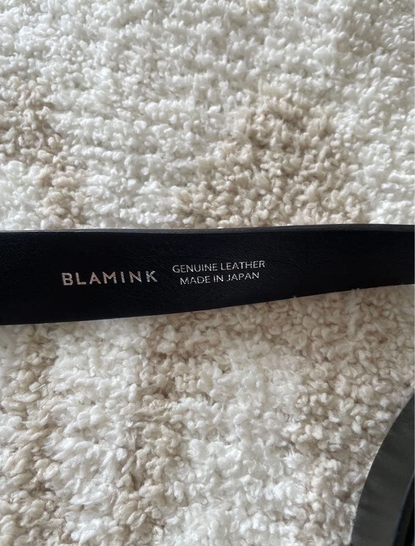 BLAMINK ブラミンク ナローベルト（BLACK）