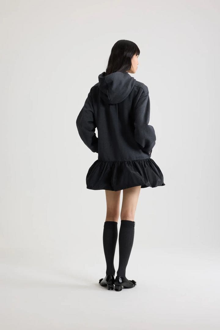 値下げPATOU♡今季フーディドレス　ブラック