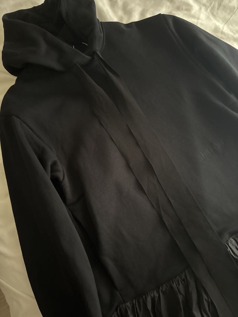 値下げPATOU♡今季フーディドレス　ブラック