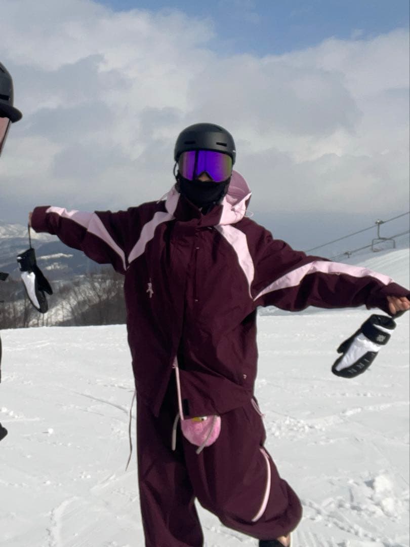 Qleo スノーボードウェア 韓国風☆上下セット(バラ売り可◎)