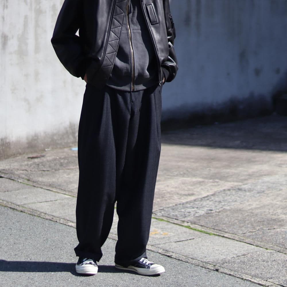 パンツ MAATEE&SONS MILITARY SLACKS WOOL STRIPE