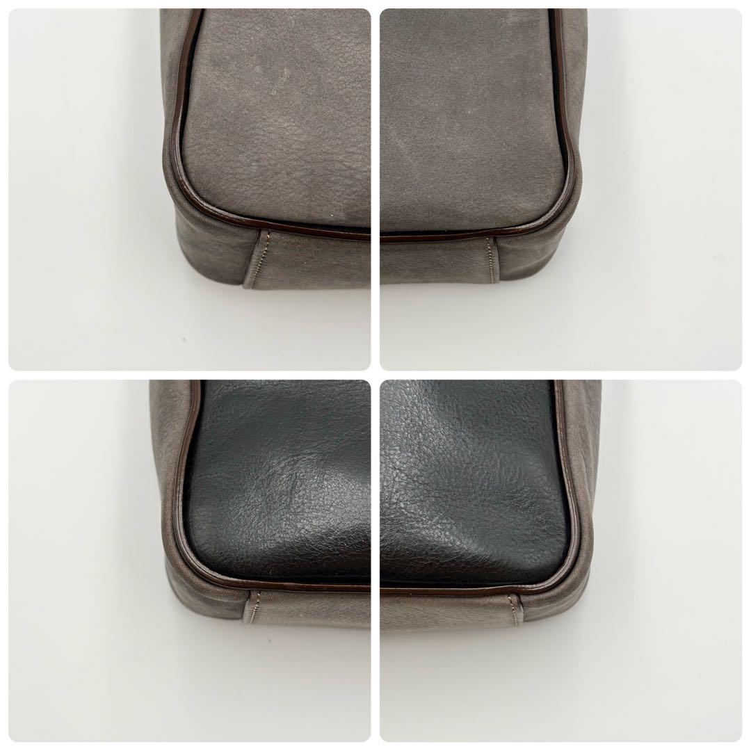 極美品 ココマイスター ショルダーバッグ グッドオールドミラノ ヌバック グレー