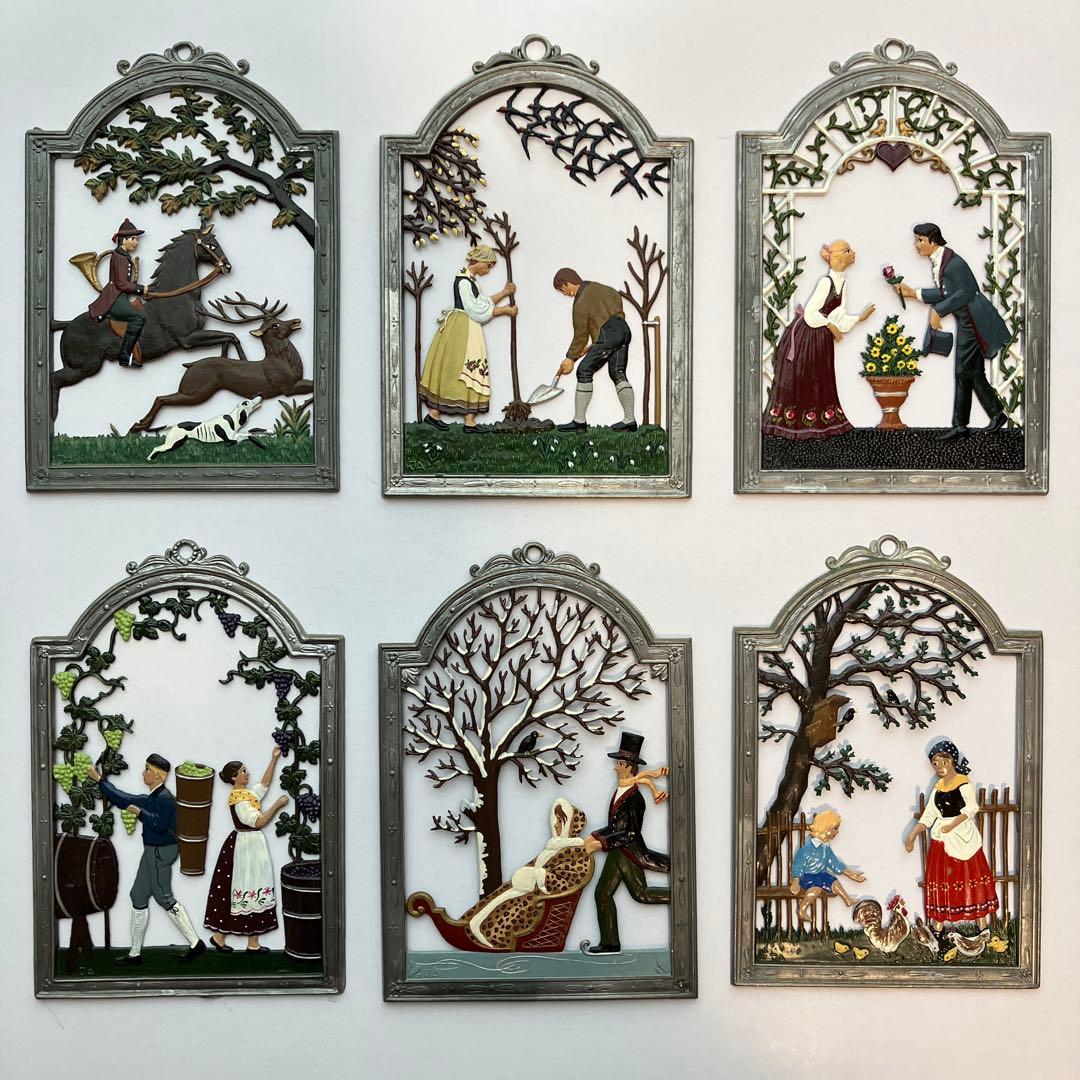 Wilhelm Schweizer ヴィルヘルムシュヴァイツァー　錫飾　６個