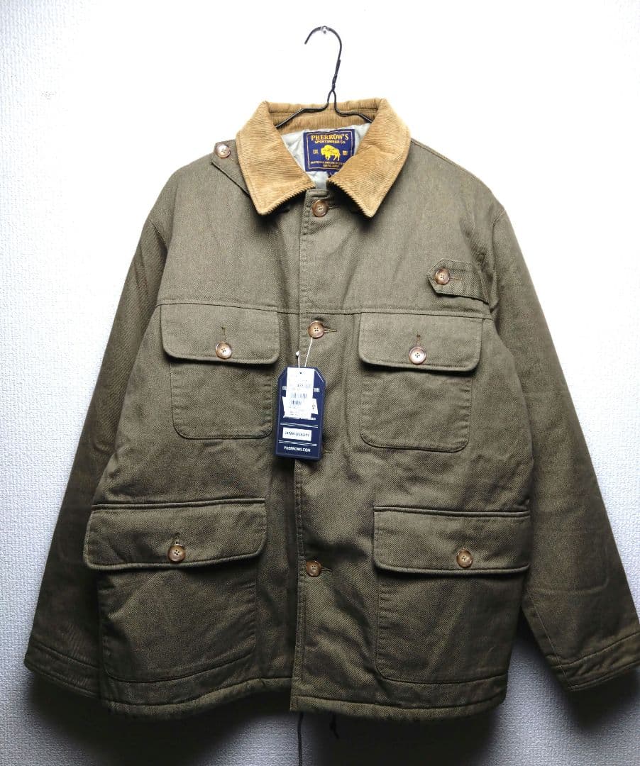 PHERROW'S ハンティングジャケット L オリーブ　フェローズ