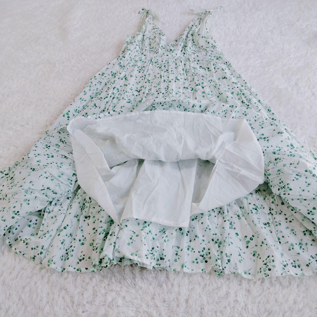 マーレット　洗える　ワンピース　総柄　ティアード 花柄