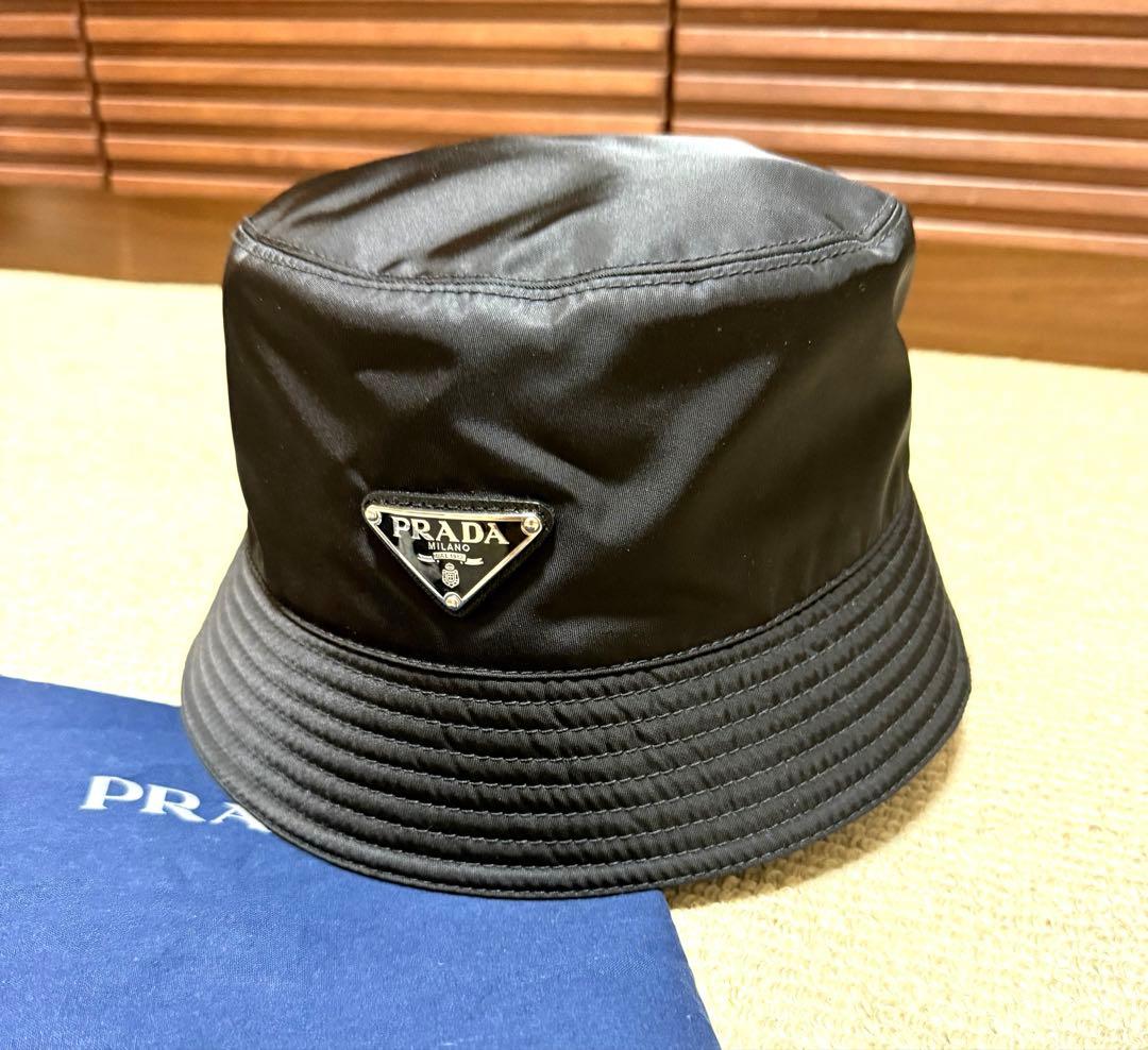 PRADA★バケットハット★XL★Re-Nylon★帽子★プラダ★ナイロン★黒