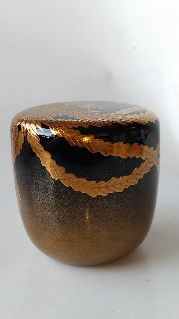 吉田華正 作 鳳凰蒔絵 大棗 螺鈿細工 共箱 共布 栞 漆器 棗 茶道具 新品