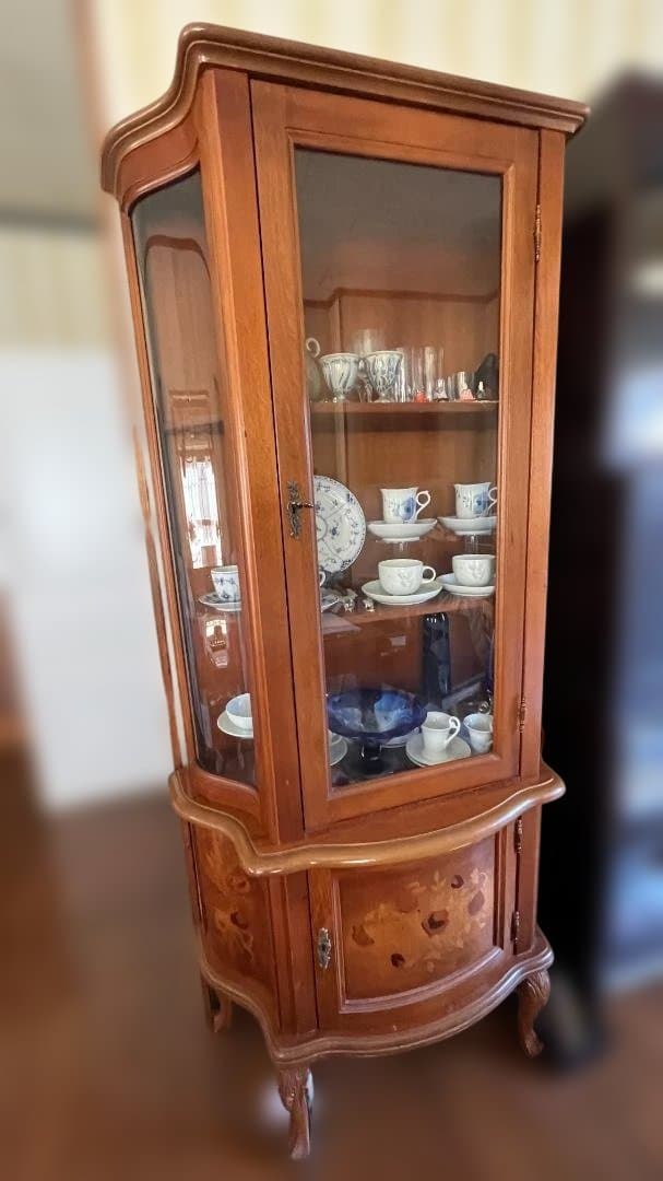 木製　ガラスキャビネット　ディスプレイケース　ショーケース　飾り棚　インテリア