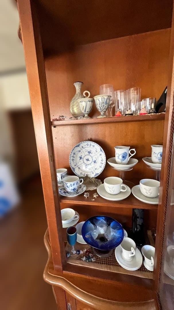 木製　ガラスキャビネット　ディスプレイケース　ショーケース　飾り棚　インテリア