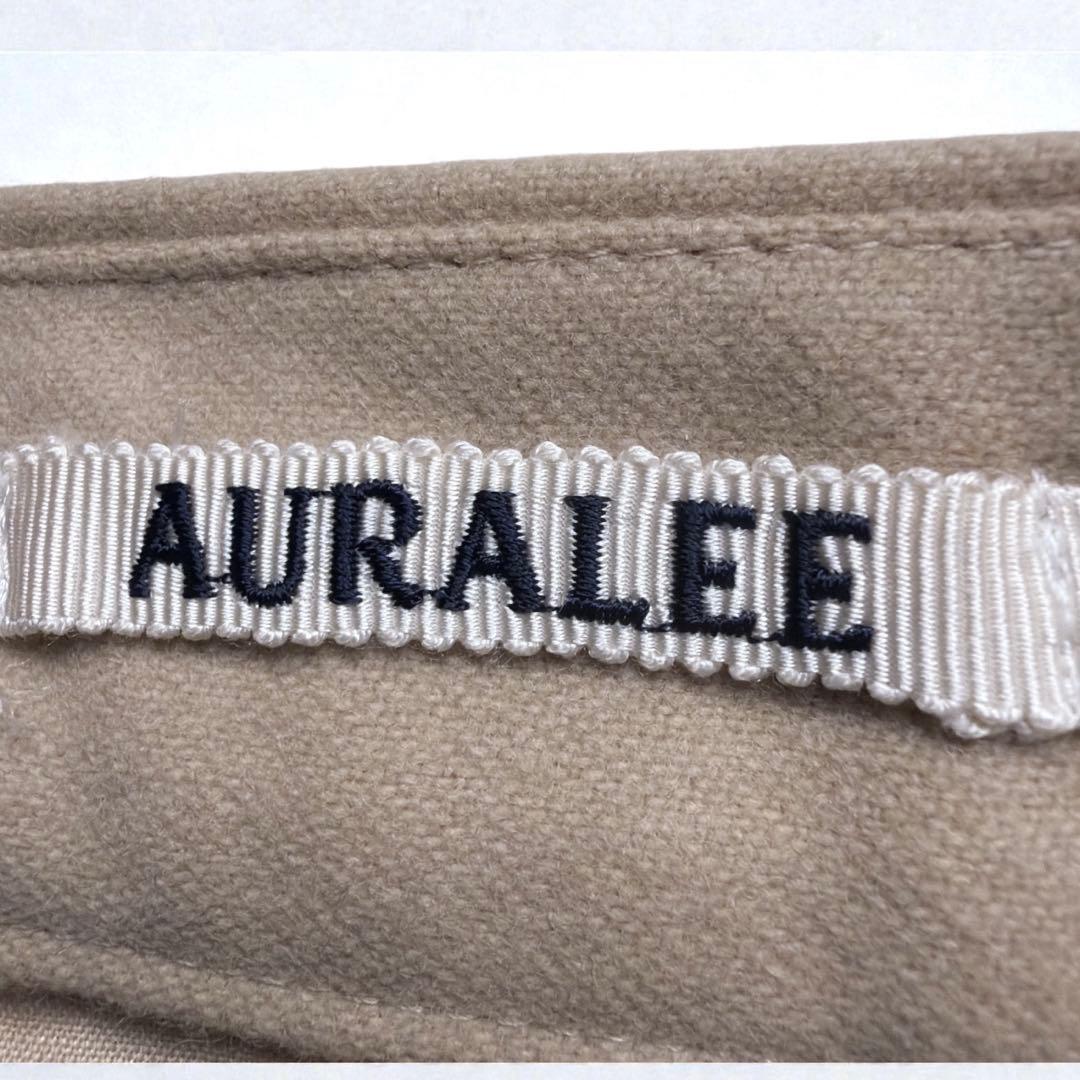 オーラリー ビーバーメルトンパンツ 4 キャメル ウール スラックス A7A