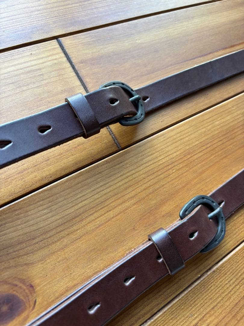 ギャングスタービル　サスペンダー　レザー