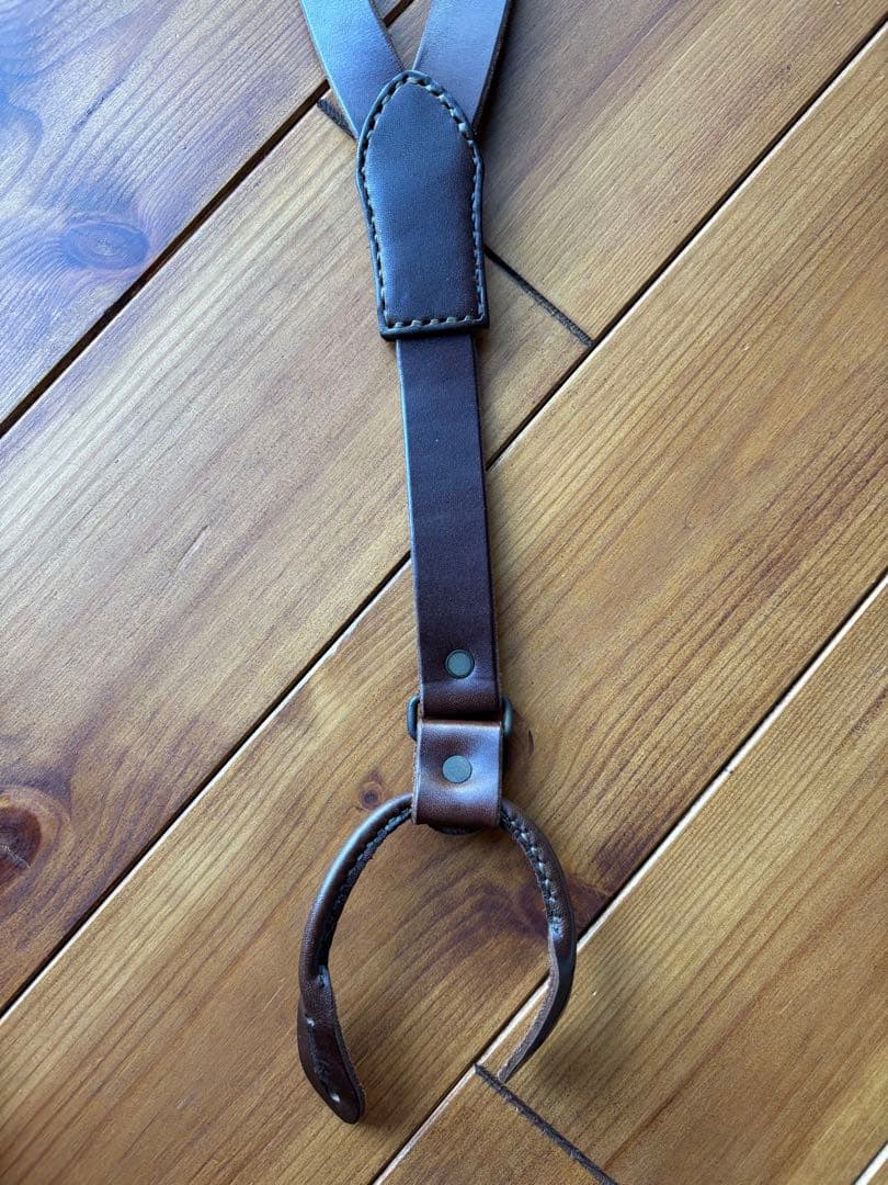 ギャングスタービル　サスペンダー　レザー