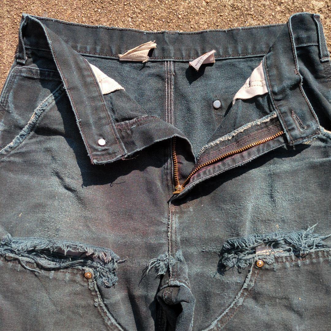 No.304　カーハート　ダブルニー　30×30 ボロ　雰囲気抜群　USA製