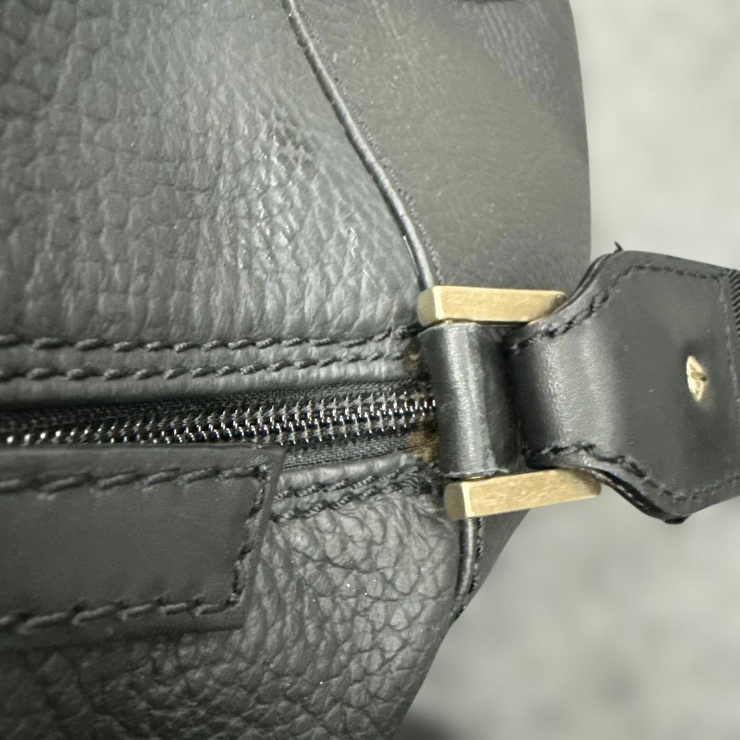 ダンヒル　アルフレッドダンヒル　ボストンバック　黒レザー　牛革　dunhill