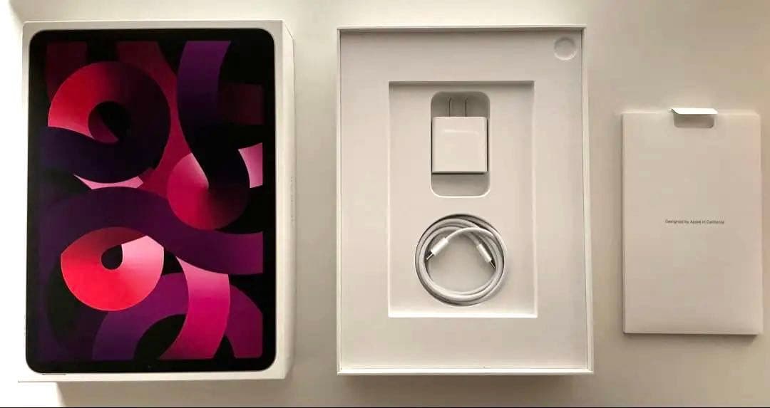 Apple iPad Air(M1) ピンク本体　iPadOS26更新済