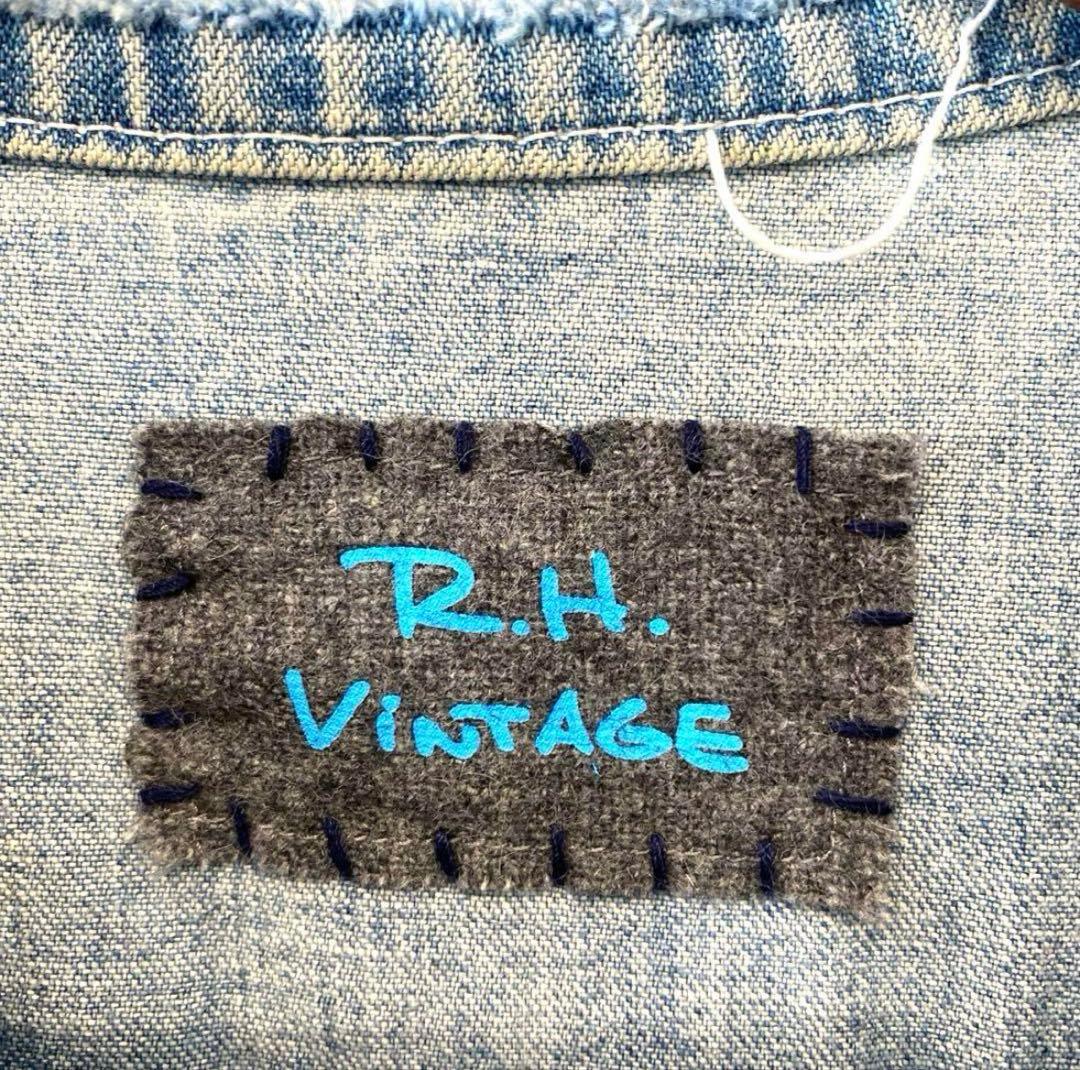 ロンハーマンヴィンテージ　ノーカラーデニムジャケット　Gジャン