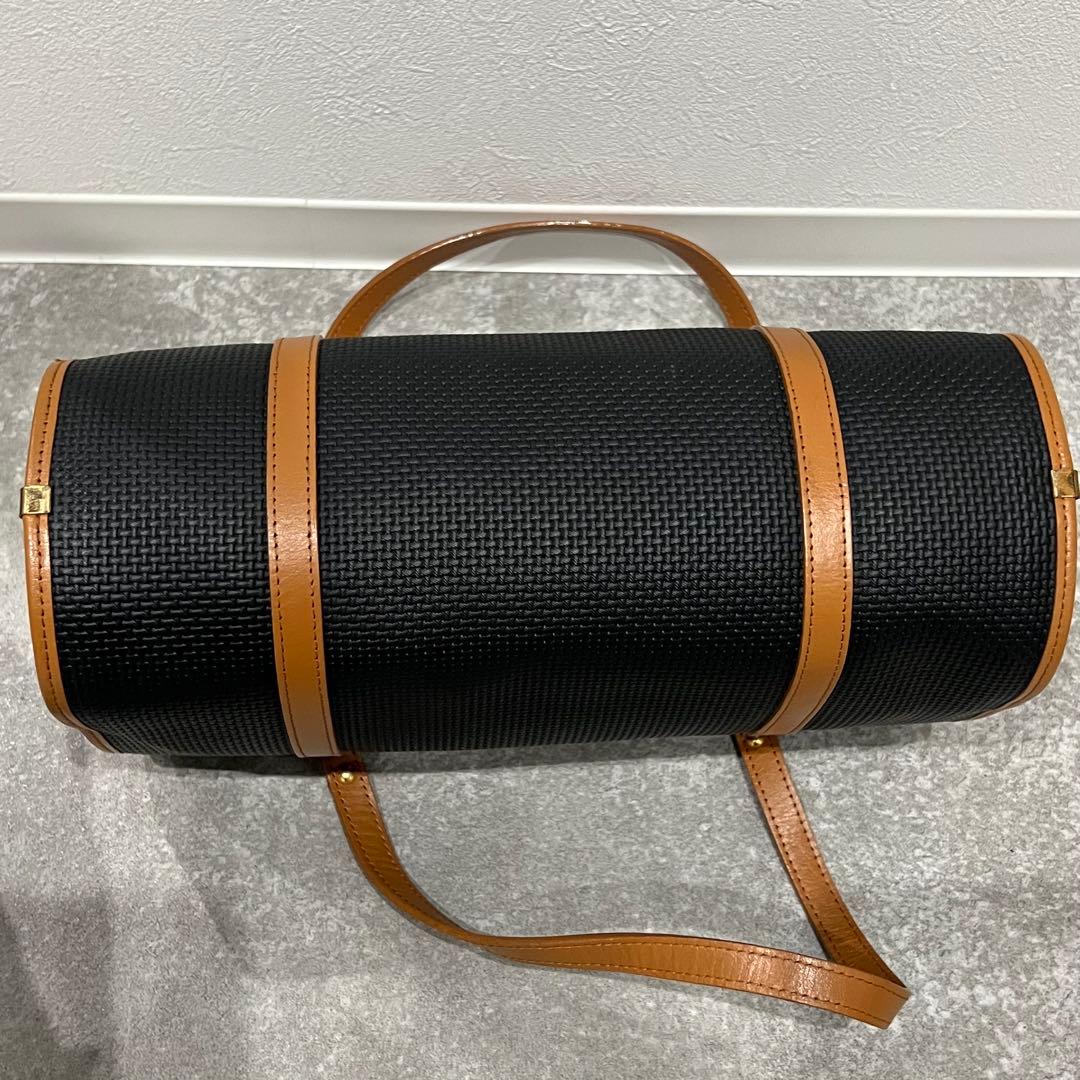 未使用 イヴ・サンローラン 円筒形ハンドバッグ ヴィンテージ