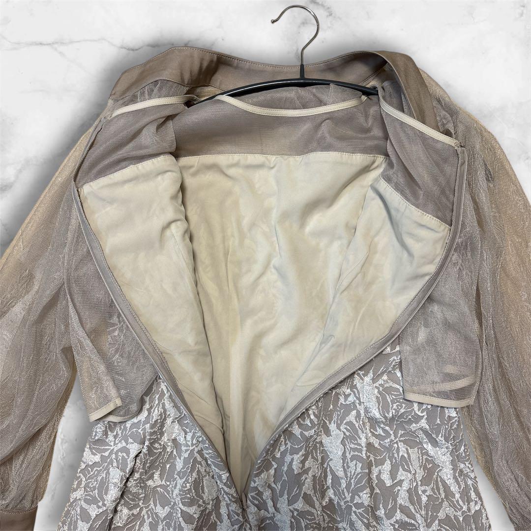 新品　フォルムフォルマ　シアーボレロ付きジャガードドレス　XL 2WAY