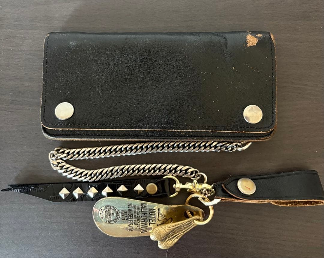 ホースハイド トラッカーウォレット 茶芯 山田蓮