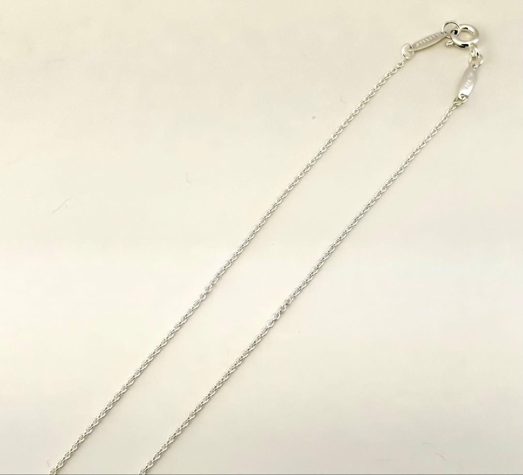 【美品】Tiffany&Co. ティファニー 925 ビーン シルバーネックレス