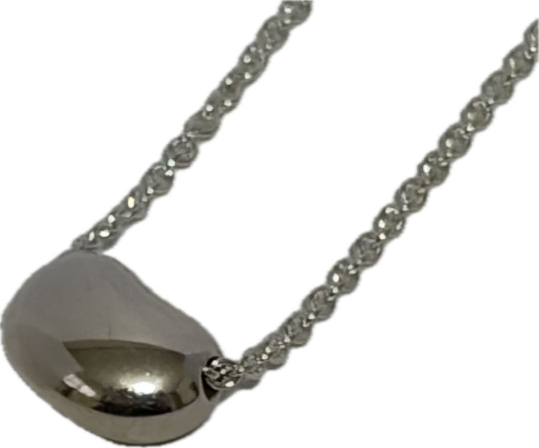【美品】Tiffany&Co. ティファニー 925 ビーン シルバーネックレス