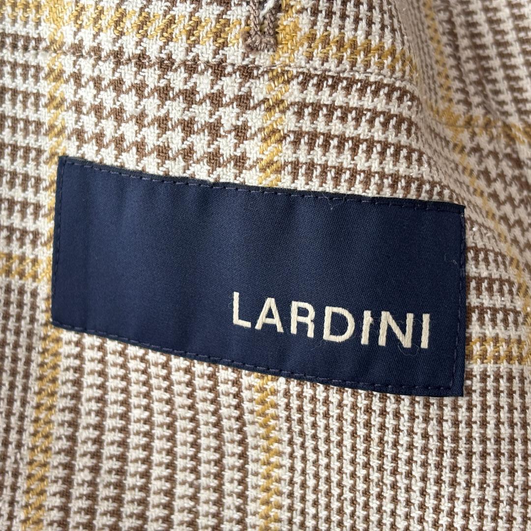 極美品 ラルディーニ テーラードジャケット ウール/シルク ベージュ 48