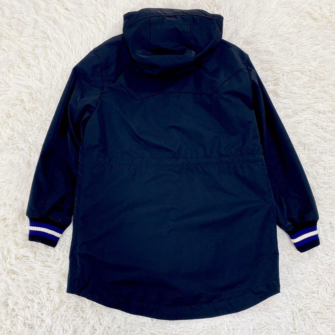 美品　コーチ　コート　中綿　ライナー　花柄　ウール　レザー　ブラック　35015