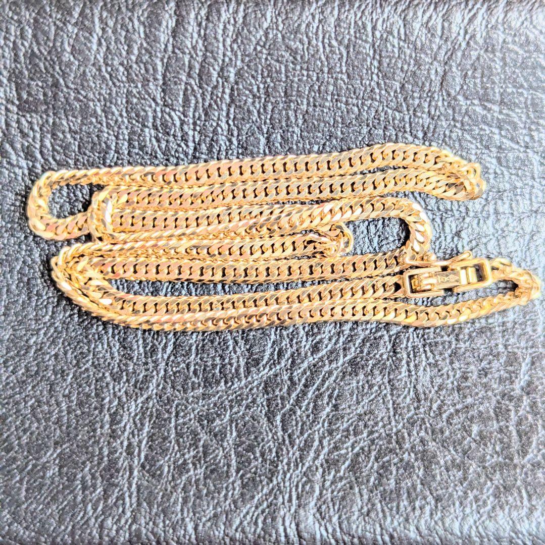 18金 ゴールド キヘイ6面ダブルネックレス 40cm 10.4g 750