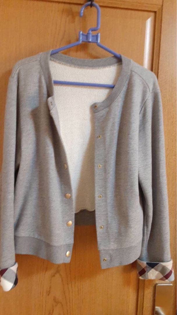 美品BLUE LABEL CRESTBRIDGE カーディガン グレー