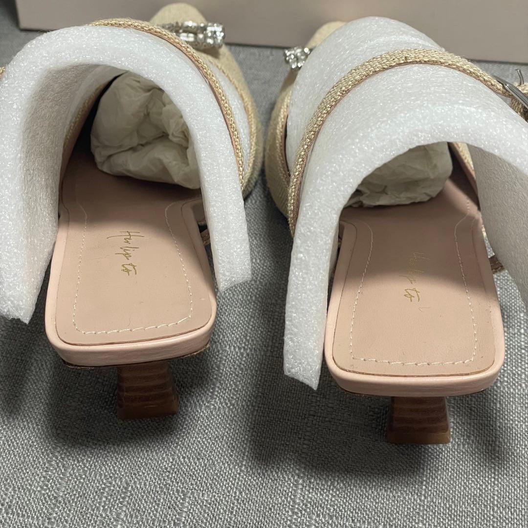 Herlipto LinenBlendCrystalMules ハーリップトゥ