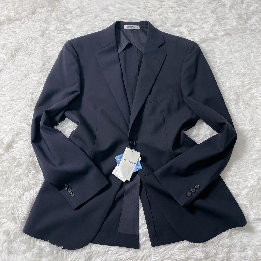新品 LES MUES 3ピース A5 ダークグレー ウォッシャブル スーツ