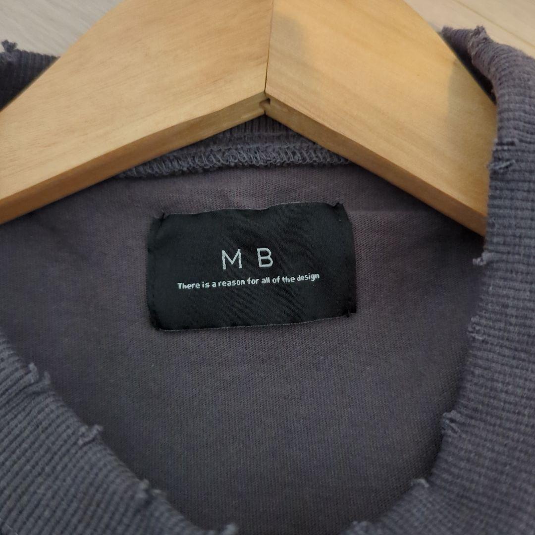 【MB】ハイエンドヴィンテージスウェット　M　ダメージ　加工